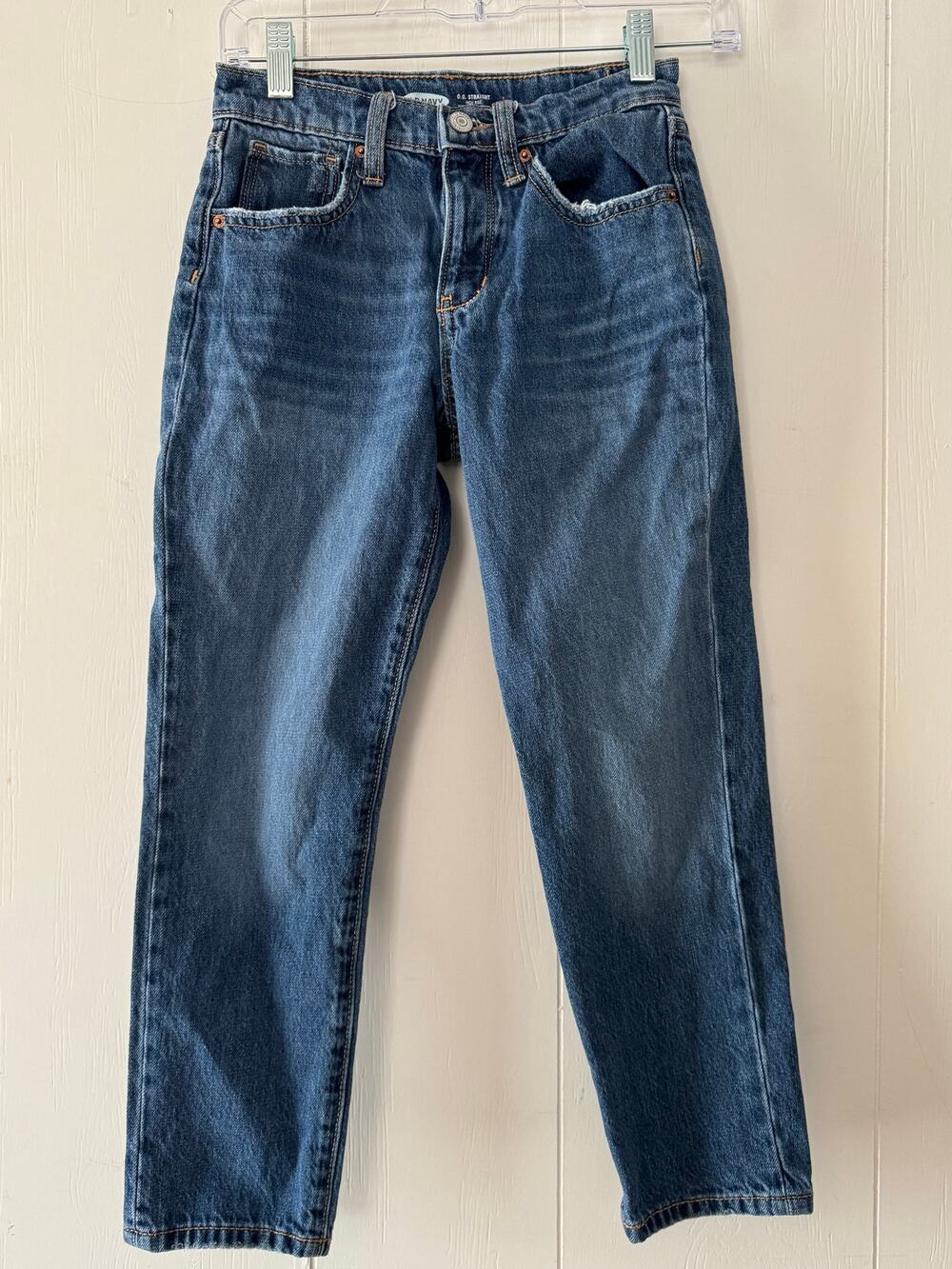 Girls Old Navy O.G. Straight High Rise Jeans, Size 10